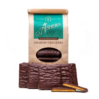 Dark Chocolate Smothered Graham Crackers