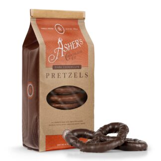 Dark Chocolate Smothered Pretzels