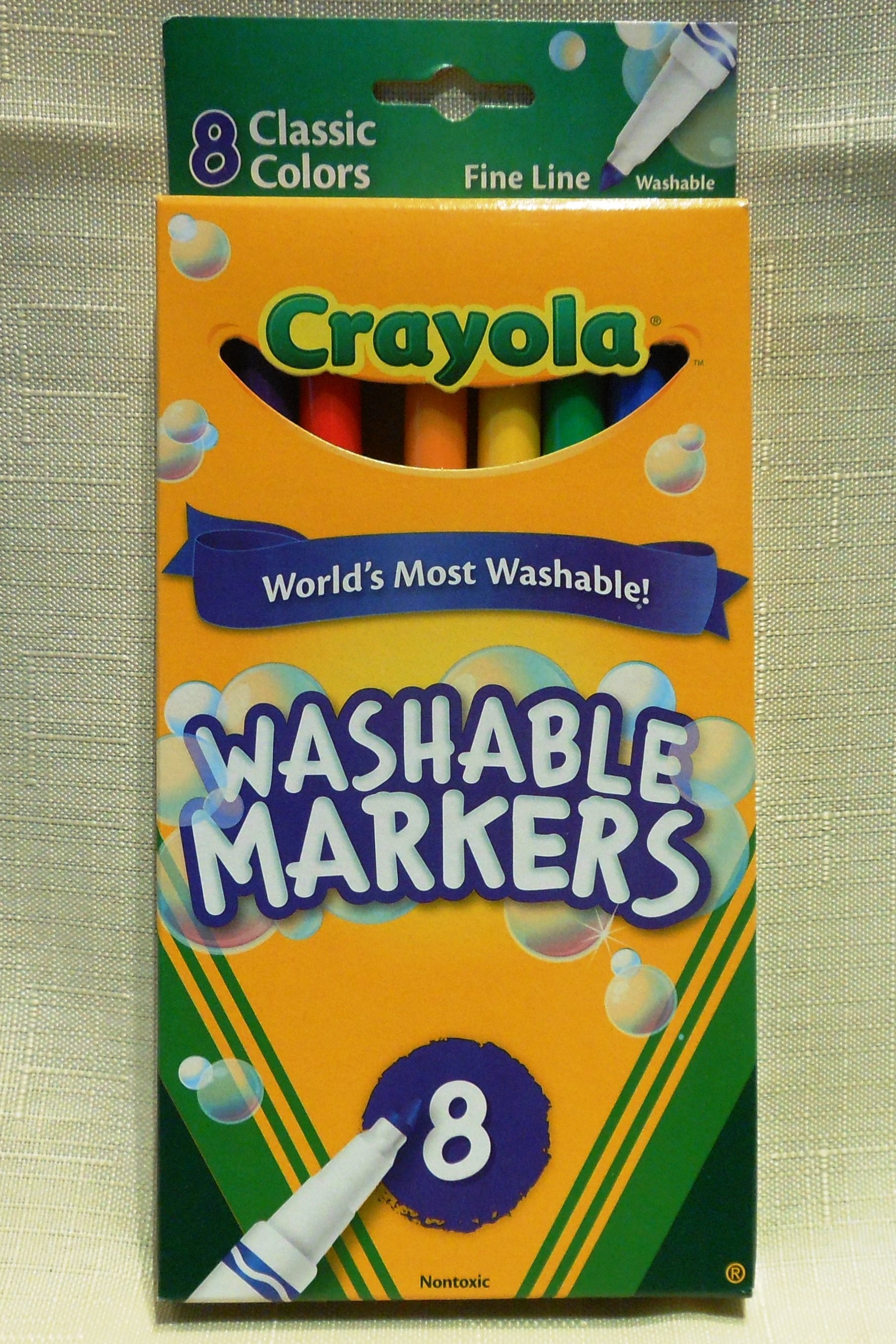 Crayola Washable Markers Broad Line Assorted Classic Colors Box Of 12 -  Office Depot