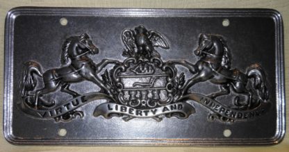 Pewter PA Coat of Arms License Plate